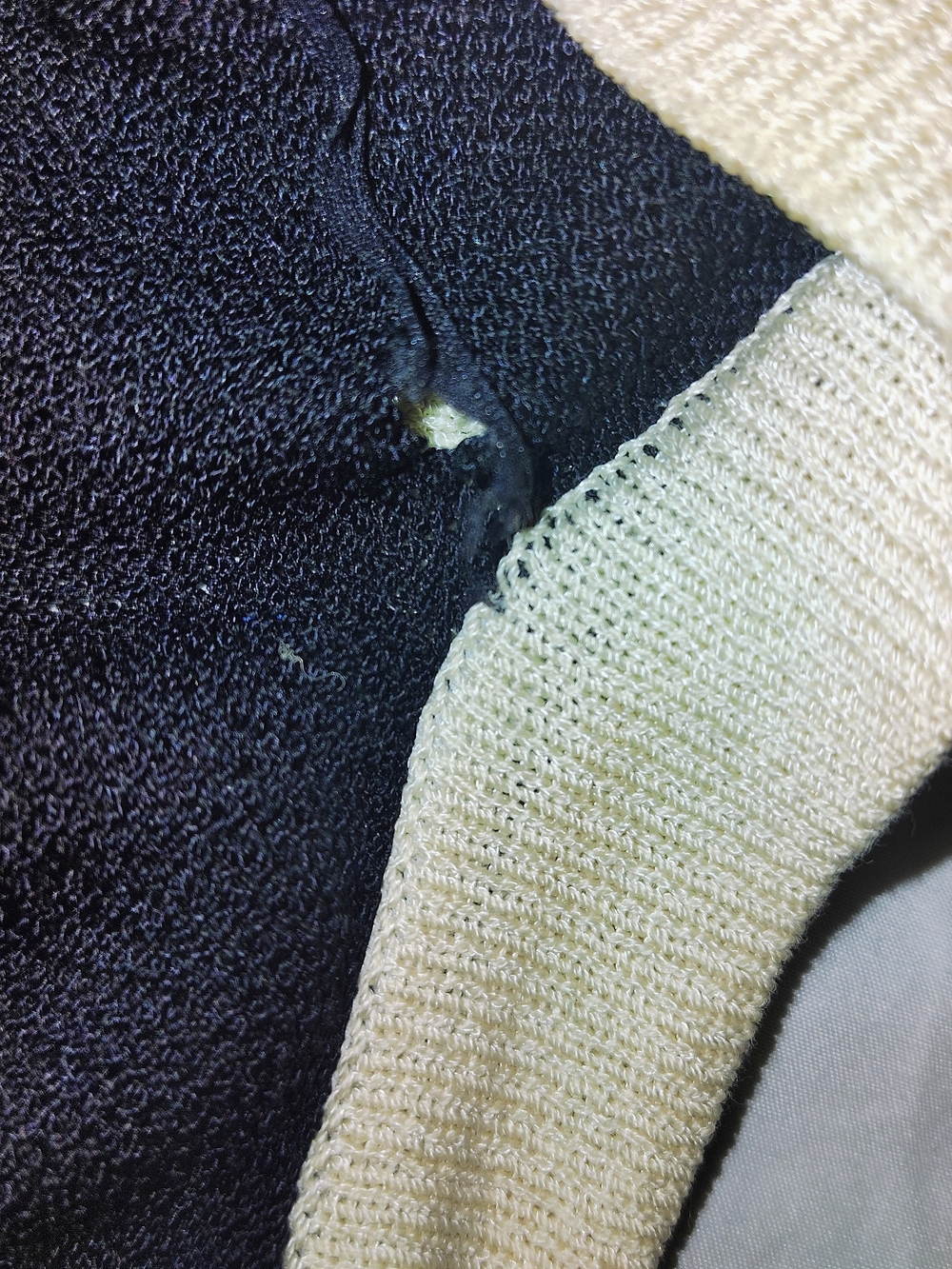 St. John Collection Black and Cream Button Front Cardigan - Picture 6 of 6